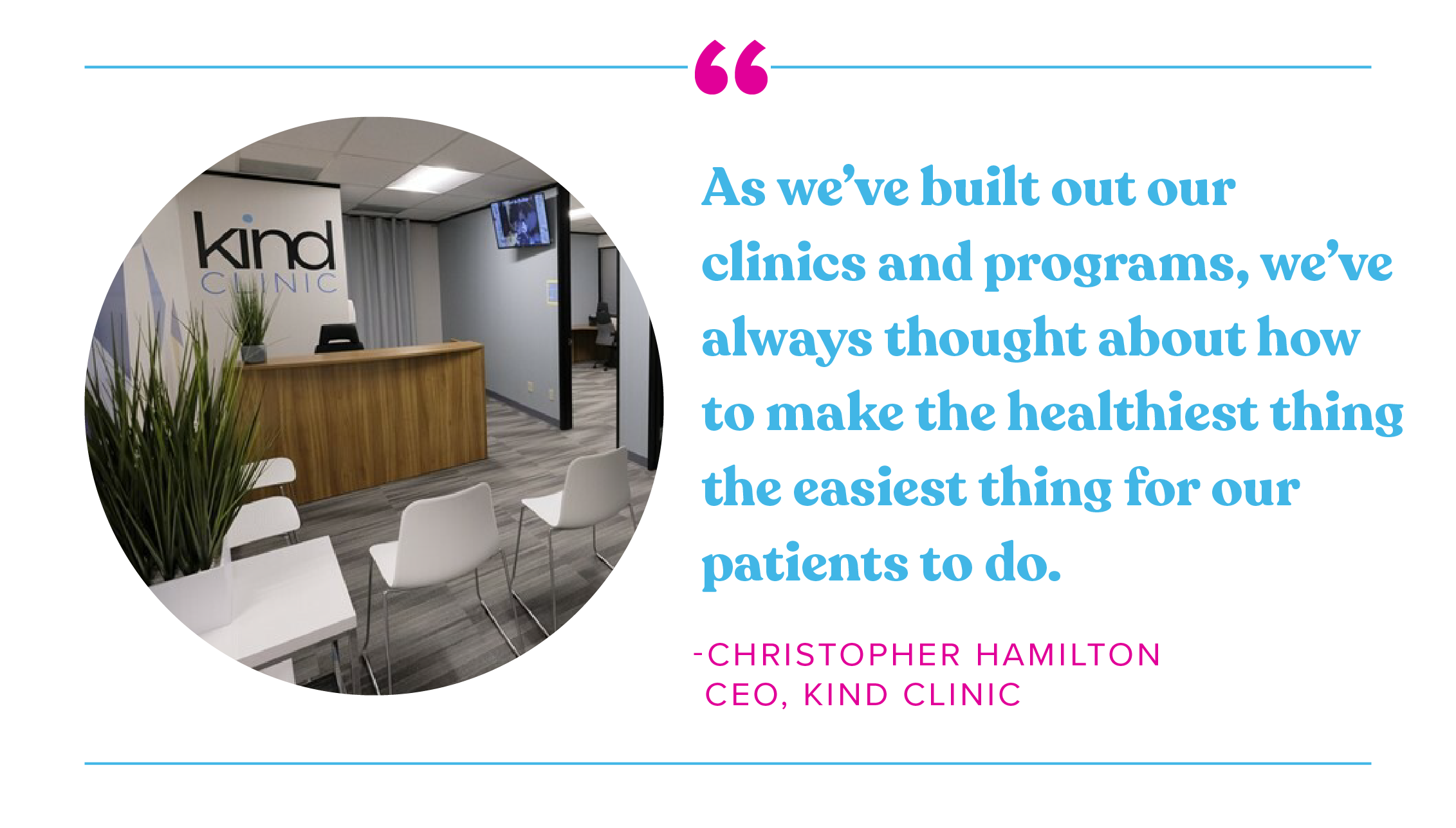 Quote from Christopher Hamilton Kind Clinic about Avita